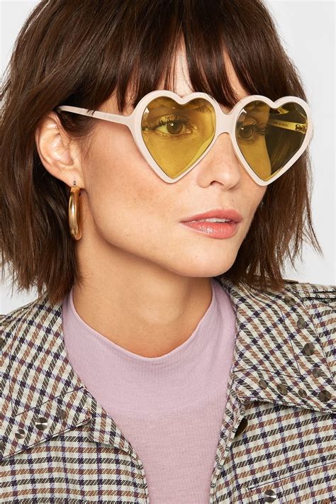 gucci heart shaped glasses.